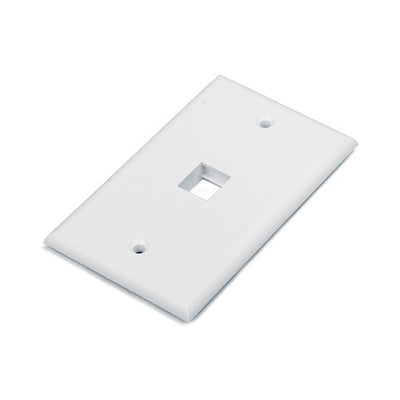 1 PORT FACE PLATE WHITE