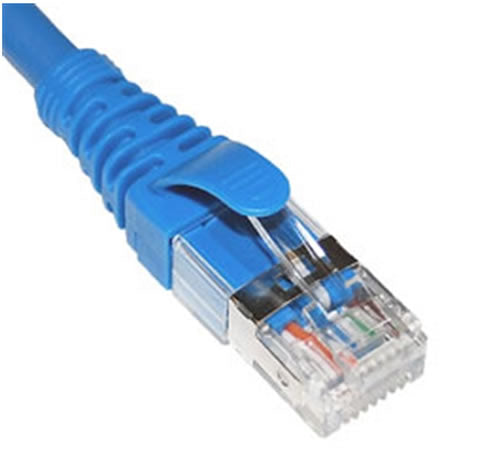 PATCH CORD- CAT6A- FTP- 15 FT- BLUE