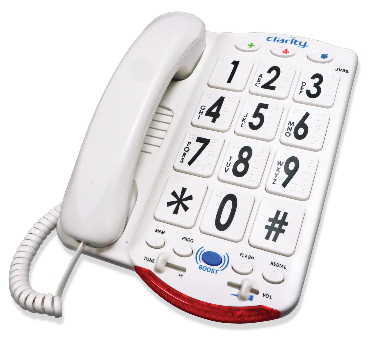 76557.101 50dB Phone Large White Keys