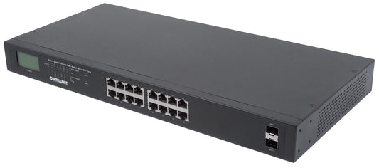 16 PORT GIGABIT POE+ LCD