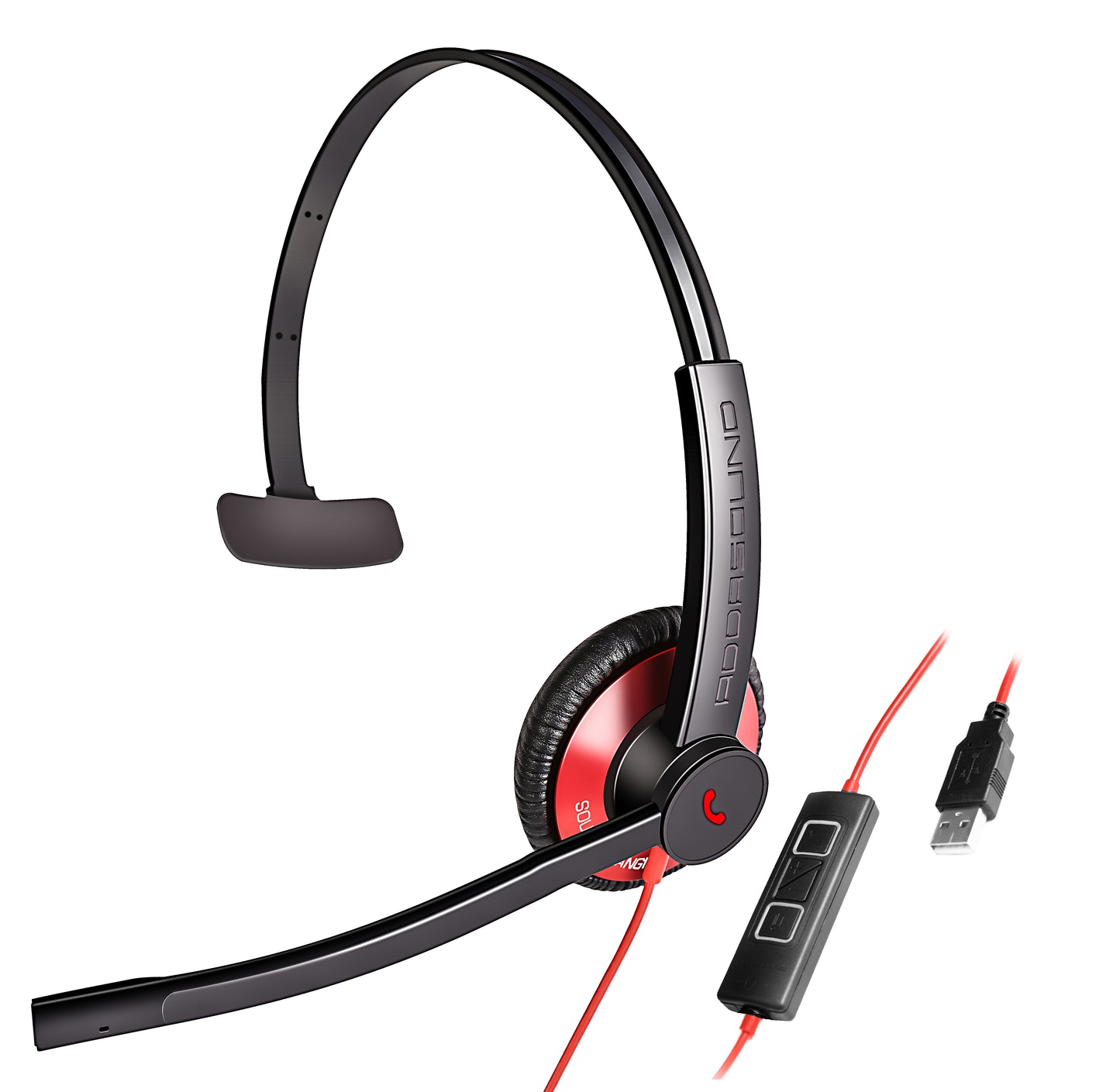 Dual-mic Noise Canceling Monaural UC HS