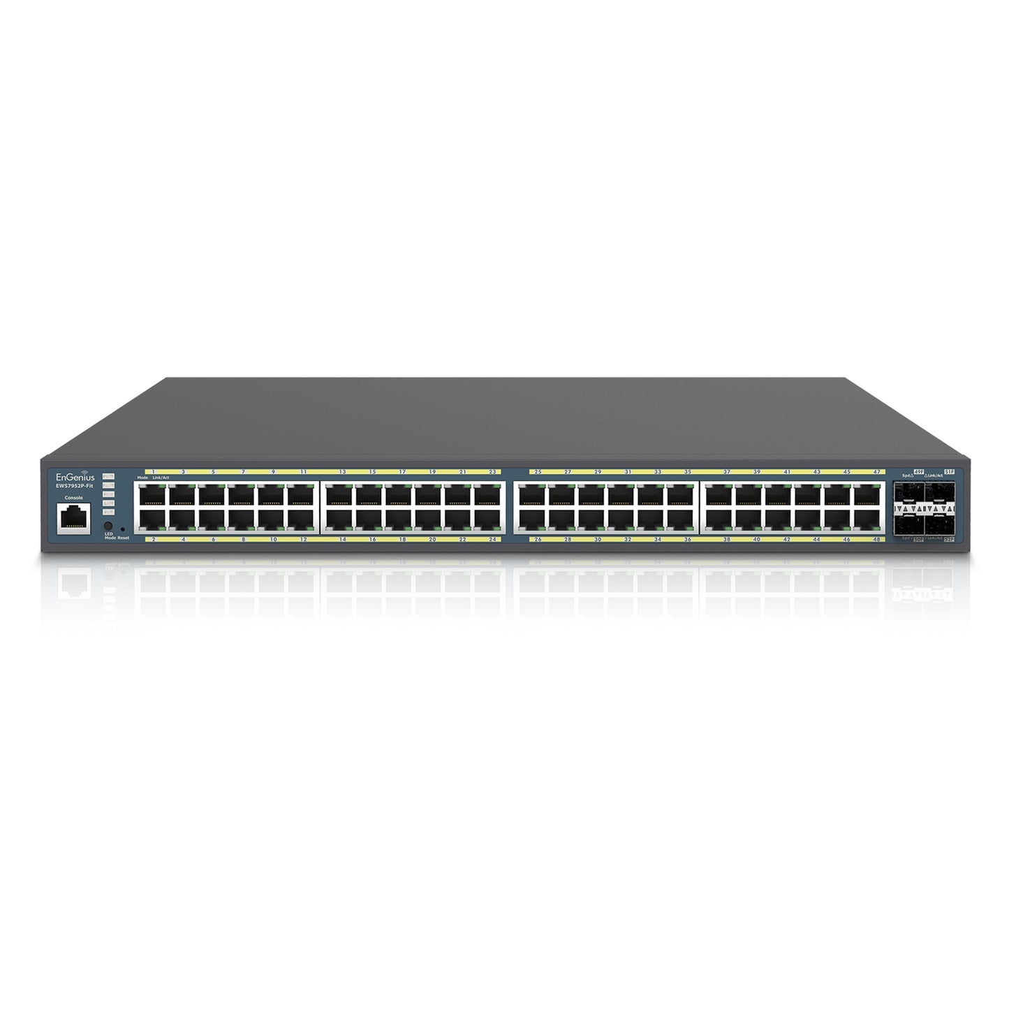 48-Port Gigabit PoE+ Switch with 410W Bu